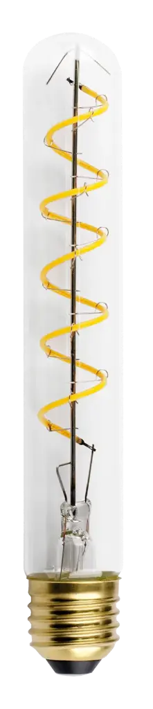E27 LED Tube Spiral T30 6W Clear 230V 2500K Dimbaar