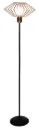 SHURU 1x E27 vloerlamp zwart + koper