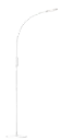 NONI LED lampadaire 5W 5-step dimmable blanc