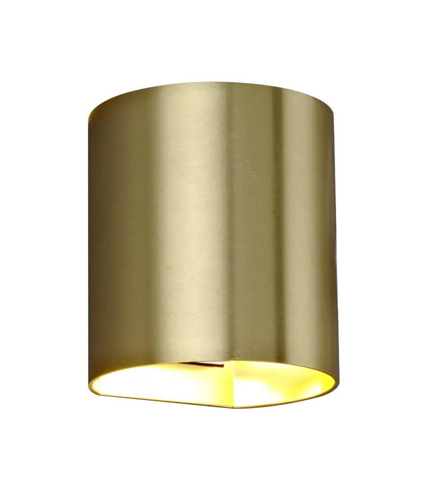 RADU Wandlicht geborsteld goud G9 excl (max 40W)