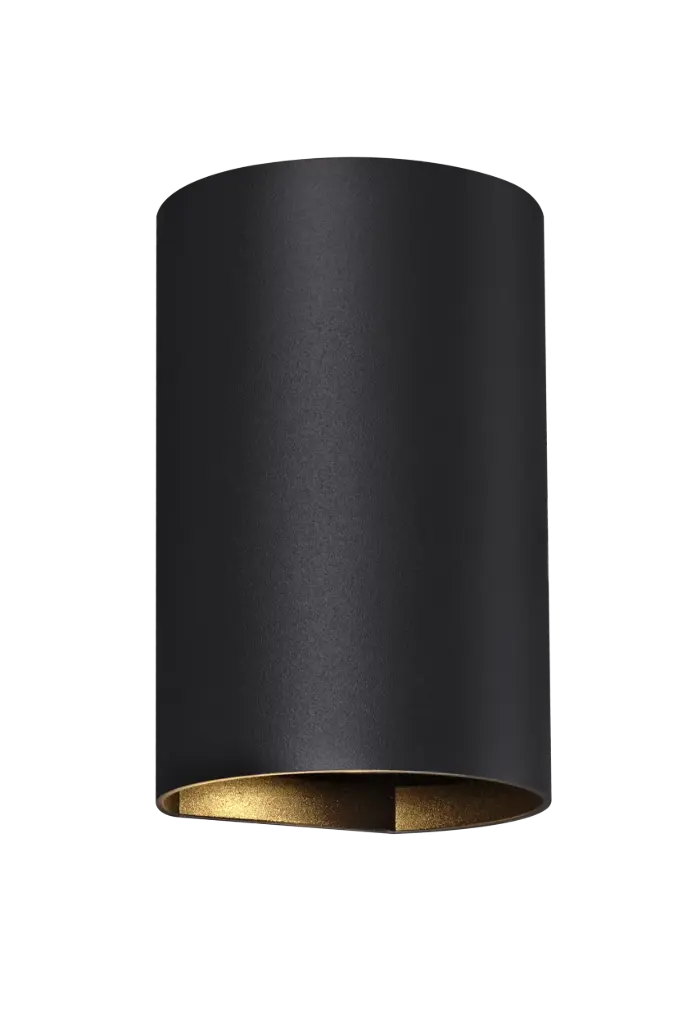 RADU Applique Mural Noir Ronde 2xGU10 excl (max 50W)