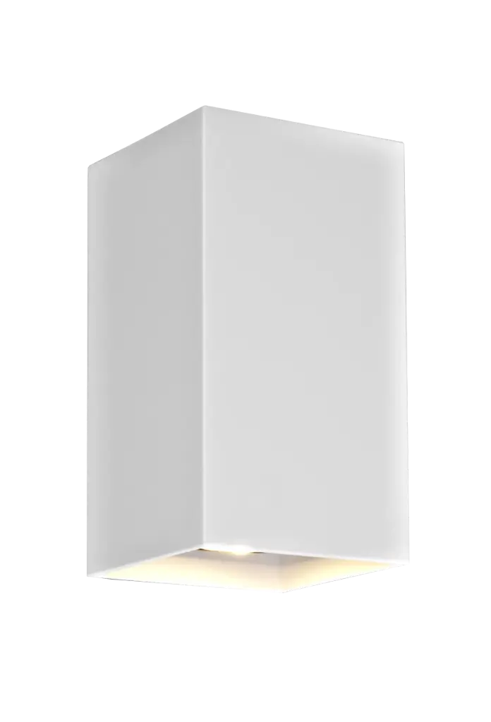 RADU Applique Mural Blanc Carré 2xGU10 excl (max 50W)