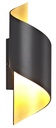HELIX Wandlicht zwart / goud G9 excl (max 40W)