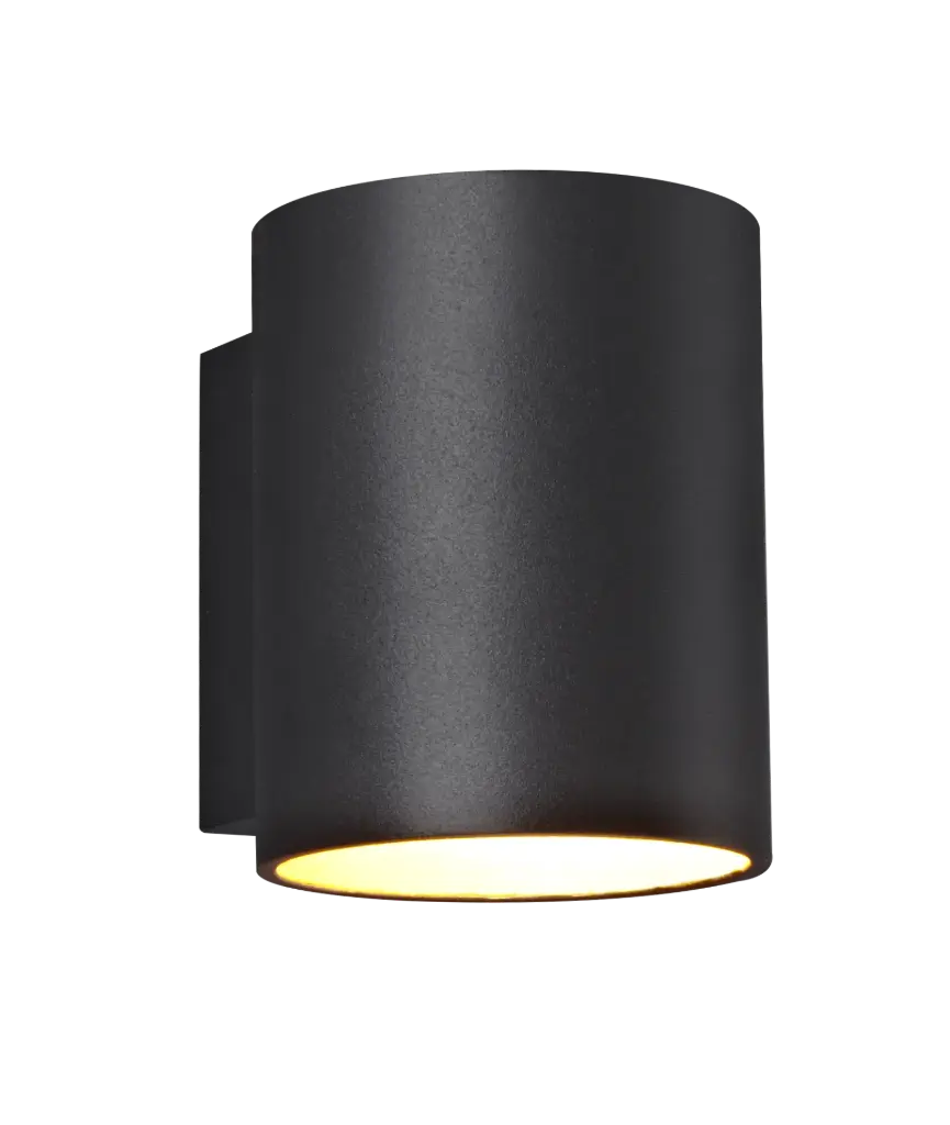 NIDUM Wandlicht zwart / goud rond G9 excl (max 40W)