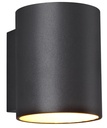 NIDUM Wandlicht zwart / goud rond G9 excl (max 40W)