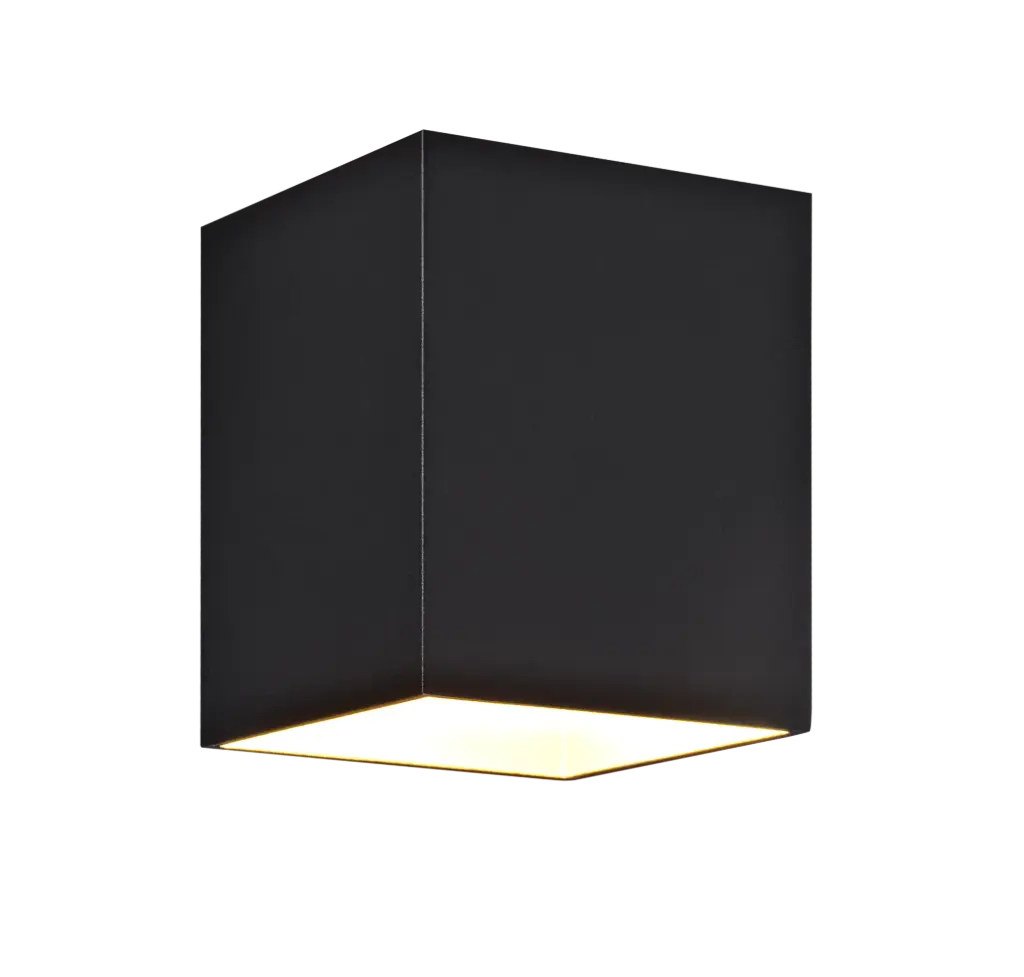 NIDUM Wandlicht zwart / goud vierkant G9 excl (max 40W)