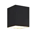 NIDUM Wandlicht zwart / goud vierkant G9 excl (max 40W)