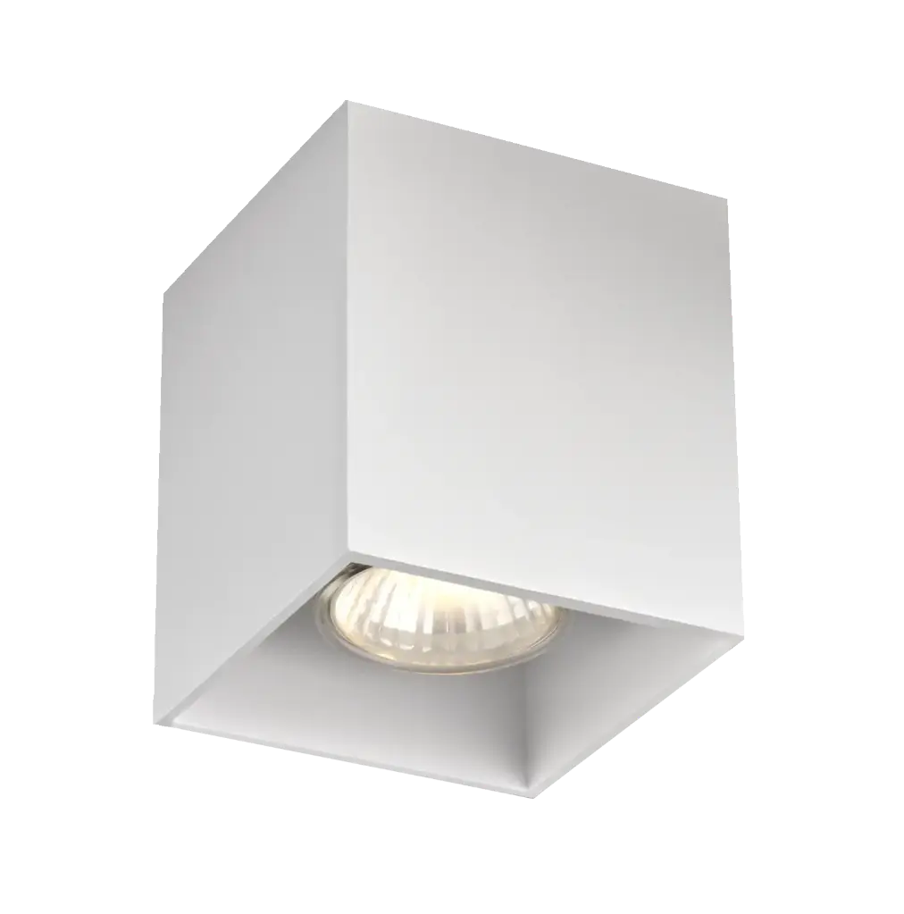 BABAR plafonnier blanc carré 1xGU10 excl (max 50W)