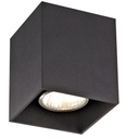 BABAR Plafondlicht zwart vierkant 1xGU10 excl (max 50W)