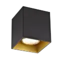 BABAR Plafondlicht zwart / goud vierkant 1xGU10 excl (max 50W)