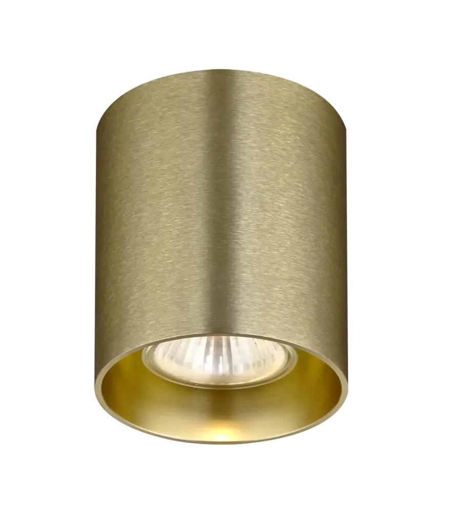 BABAR Plafondlicht geborsteld goud rond 1xGU10 excl (max 50W)