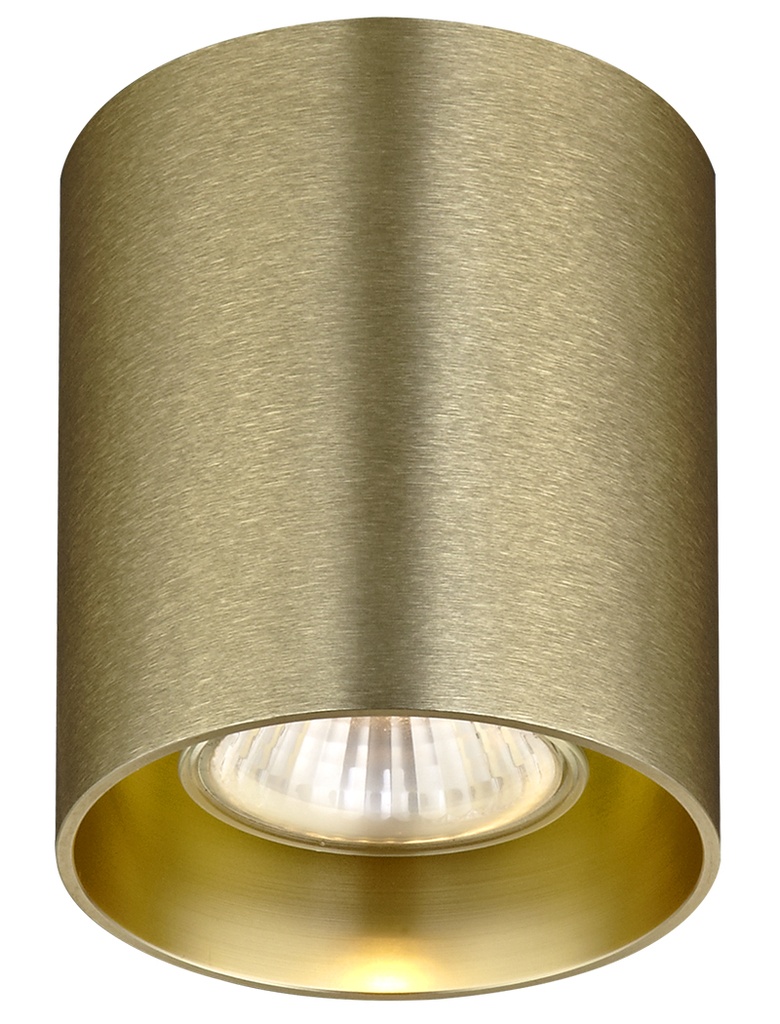 BABAR Plafondlicht geborsteld goud rond 1xGU10 excl (max 50W)