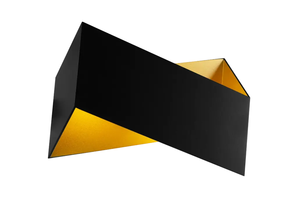 KUMIS Wandlicht zwart / goud 2xG9 excl (max 40W)