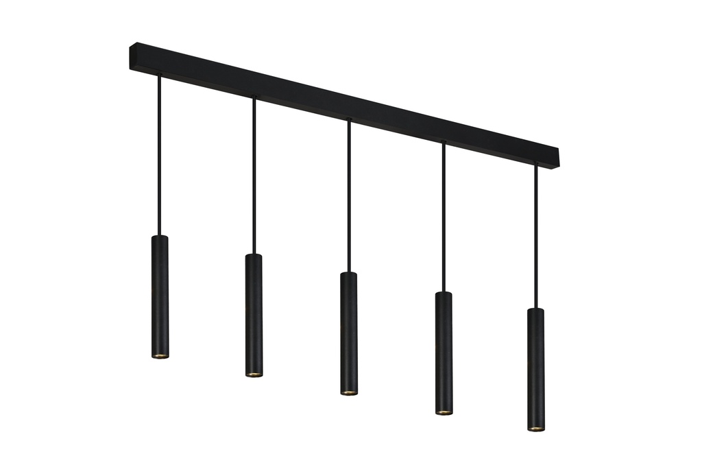 LOPAL 5L 5x 4,5W LED pendel zwart