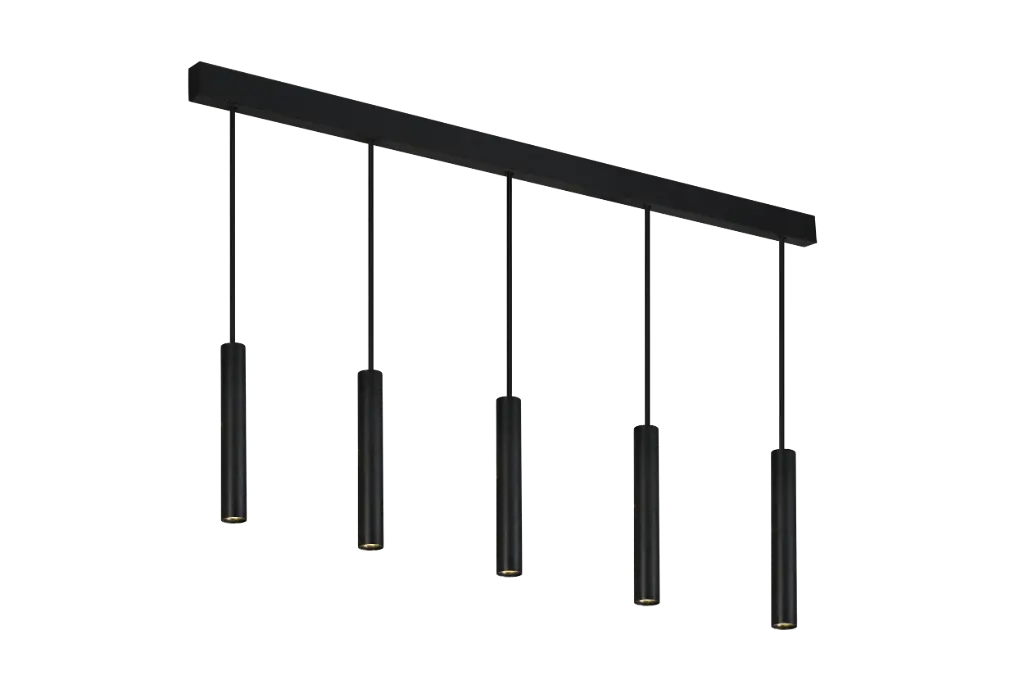 LOPAL 5L 5x 4,5W LED pendel zwart