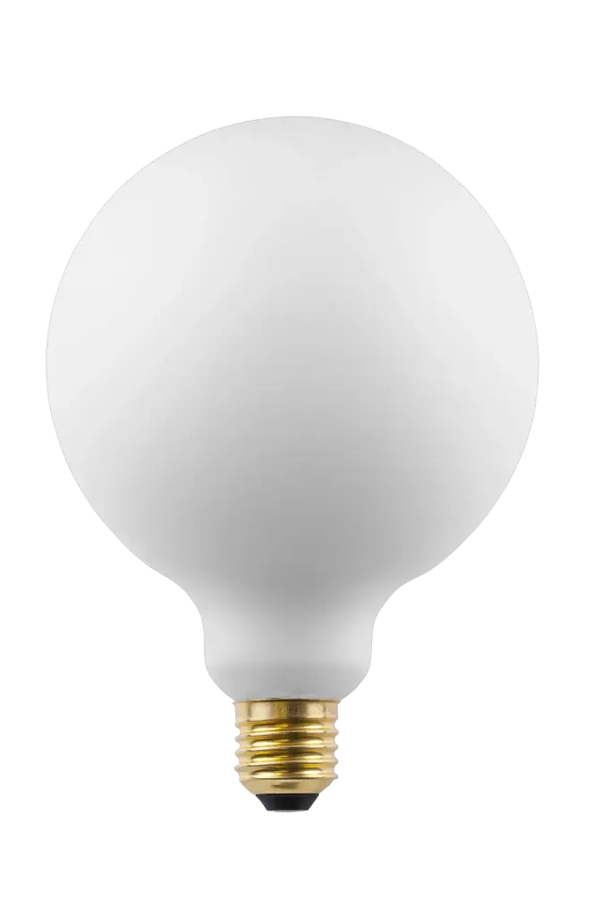 E27 LED Globe G125 10W Blanc Mat 2700K Dimmable