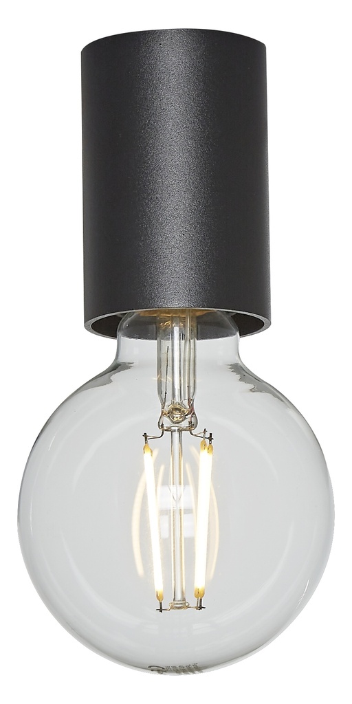 BABU Plafondlicht zwart 1x E27 excl (Ø56x90)