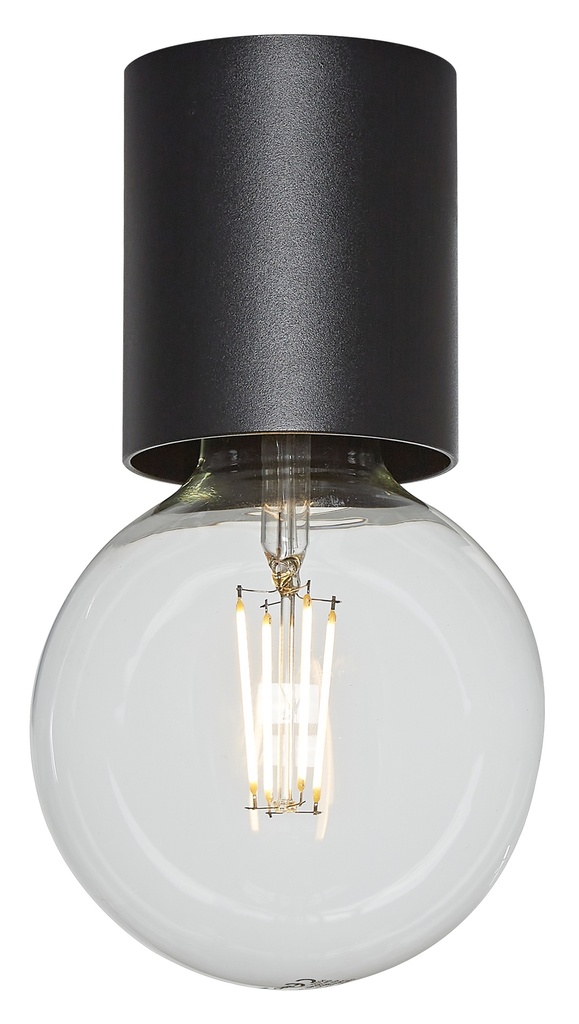 BABU Plafondlicht zwart 1x E27 excl (Ø80x84)
