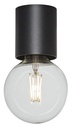 BABU Plafondlicht zwart 1x E27 excl (Ø80x84)