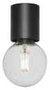 BABU Plafondlicht zwart 1x E27 excl (Ø80x84)