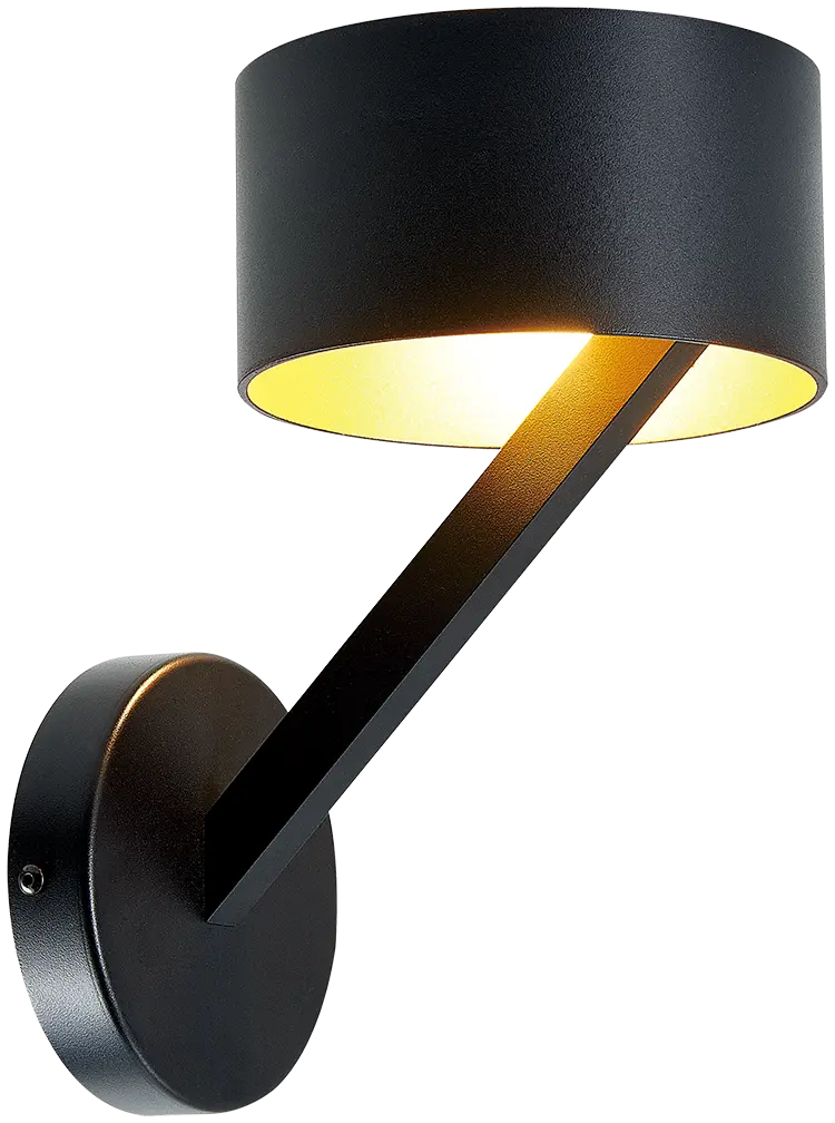 NOMA applique mural noir/or G9 excl