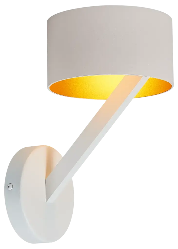 NOMA wandlicht wit/goud G9 excl