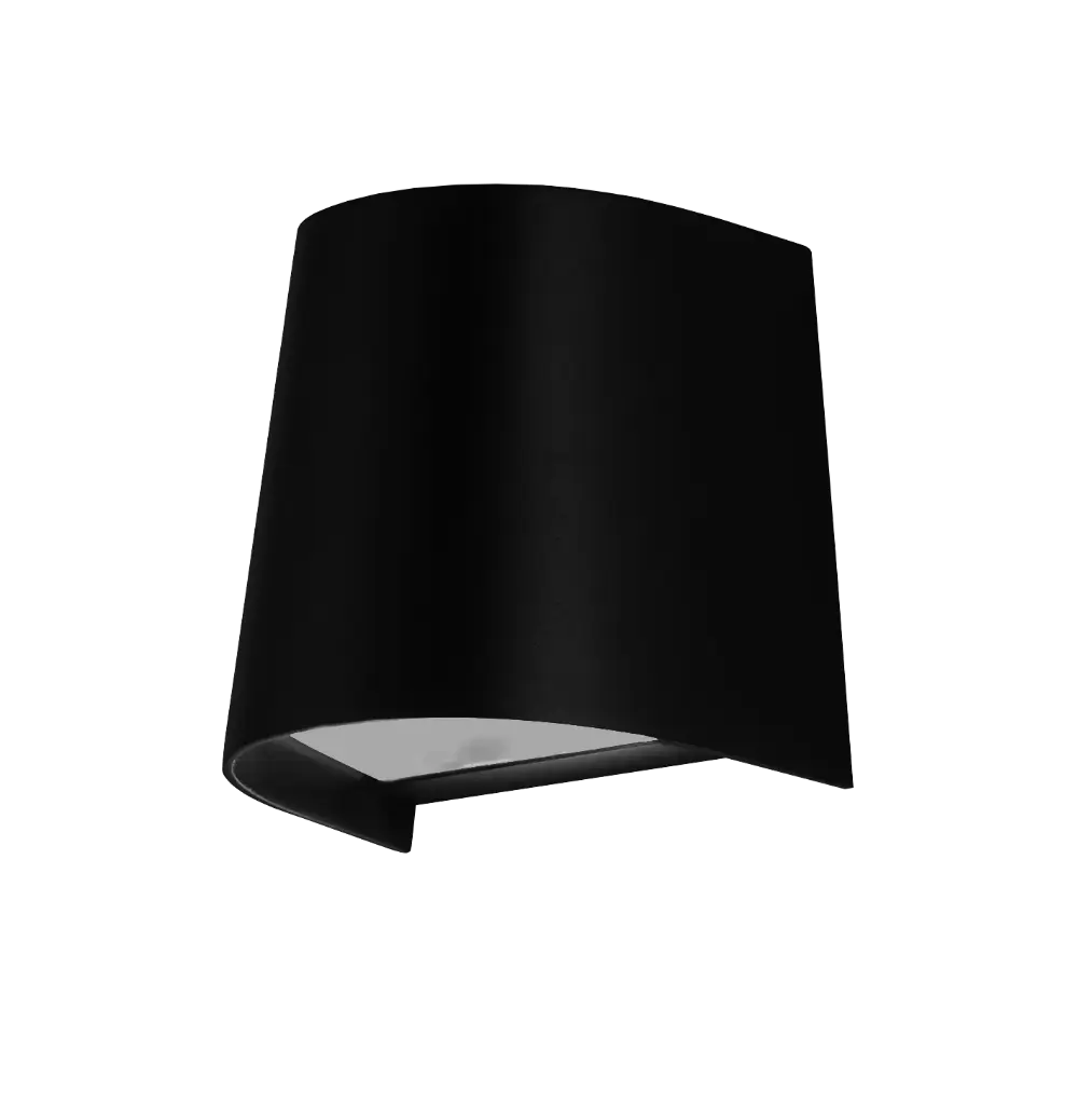 NEVE Wall light IP65, black, GU10 excl