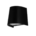 NEVE Wall light IP65, black, GU10 excl