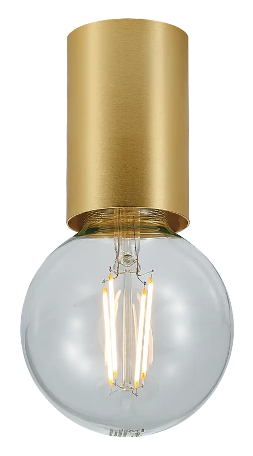 BABU Plafondlicht geborsteld goud, 1x E27 excl (Ø56x90)