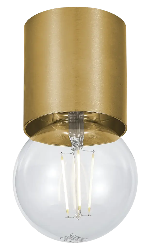 BABU Plafondlicht geborsteld goud 1x E27 excl (Ø80x84)