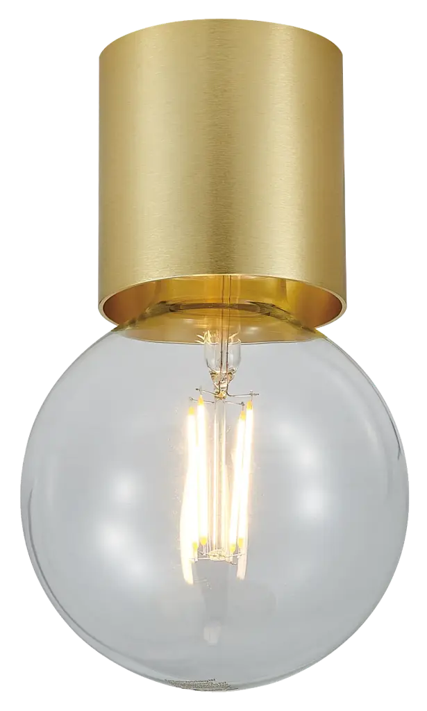 BABU Plafondlicht geborsteld goud 1x E27 excl (Ø80x84)