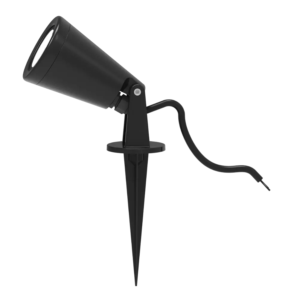 YAKU Pinspot IP65, black, GU10 excl