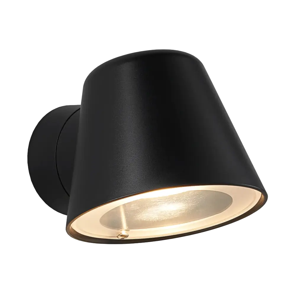 TATTI Wandlicht IP54, zwart, GU10 excl