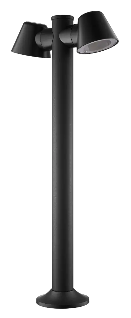 TATTI Pôle IP54, noir, 2x GU10 excl