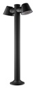 TATTI Paal IP54, zwart, 2x GU10 excl