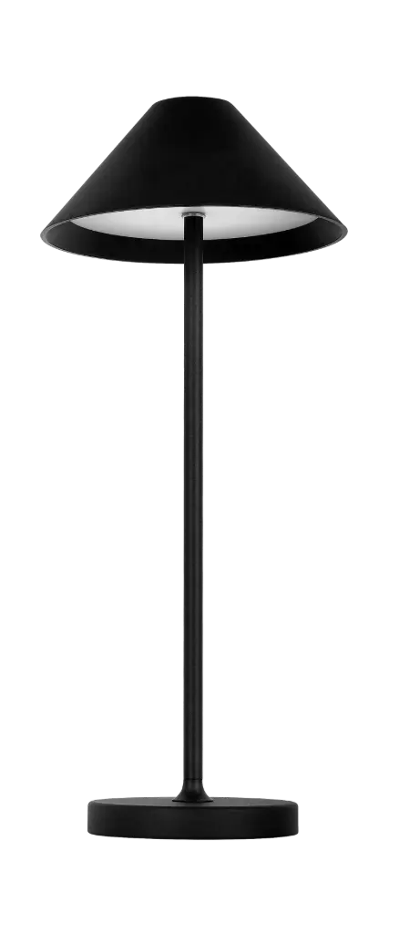 QUTE LED table lamp 3W 320Lm IP54, rechargeable, battery incl, black