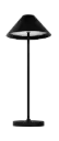 QUTE LED table lamp 3W 320Lm IP54, rechargeable, battery incl, black