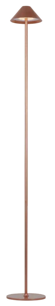 QUTE LED lampadaire 3W 320Lm IP54, recharg., battery incl, cuivre