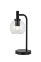 OSIRA Tafellamp E27 Zwart, helder glas Ø150mm