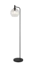 OSIRA Vloerlamp E27 Zwart, helder glas Ø250mm