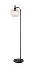 OSIRA Vloerlamp E27 Zwart, helder glas Ø250mm