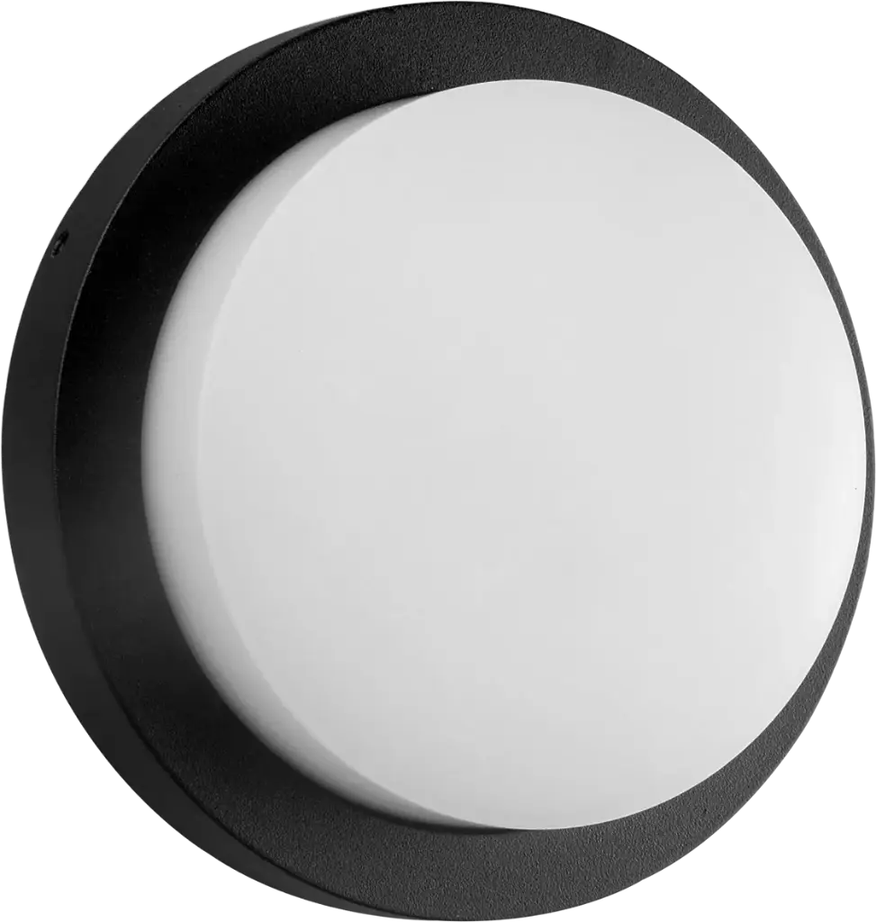 LIBRA plafond lamp 10W 3000K IP54 zwart rond