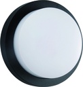 LIBRA plafond lamp 10W 3000K IP54 zwart rond