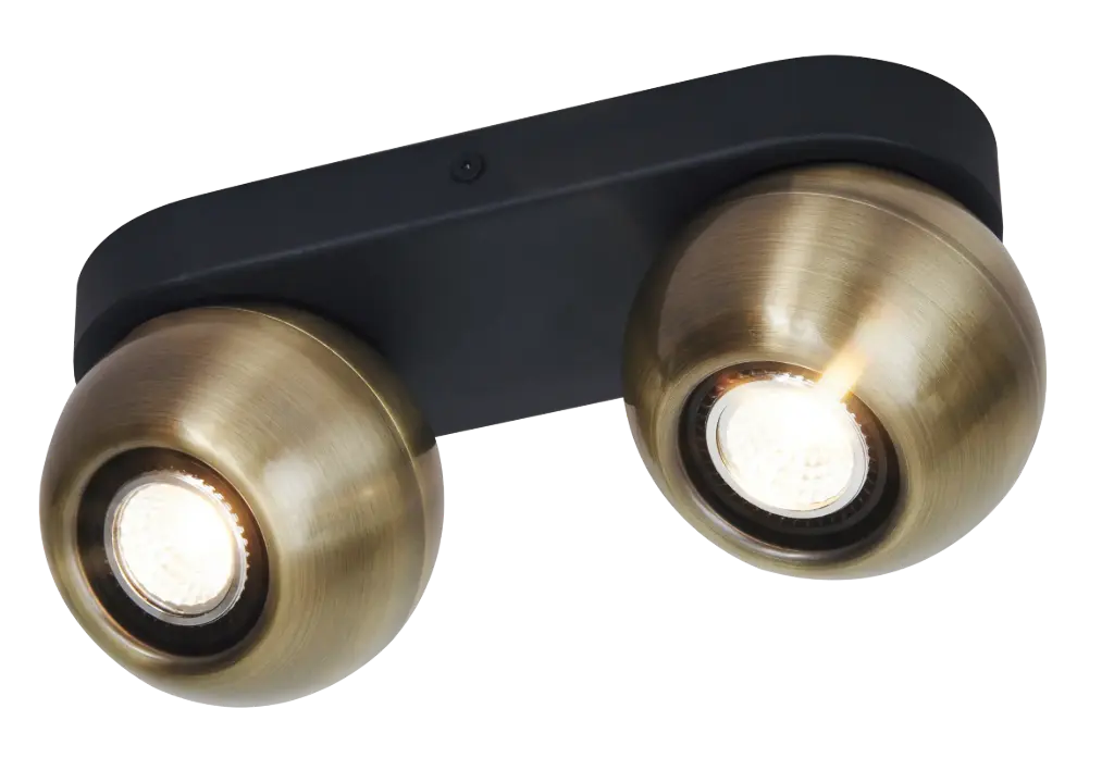 TRITON 2L GU10 (excl) zwart / brons