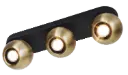 TRITON 3L GU10 (excl) black / bronze