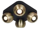TRITON 4L carré, GU10 (excl) noir / bronze