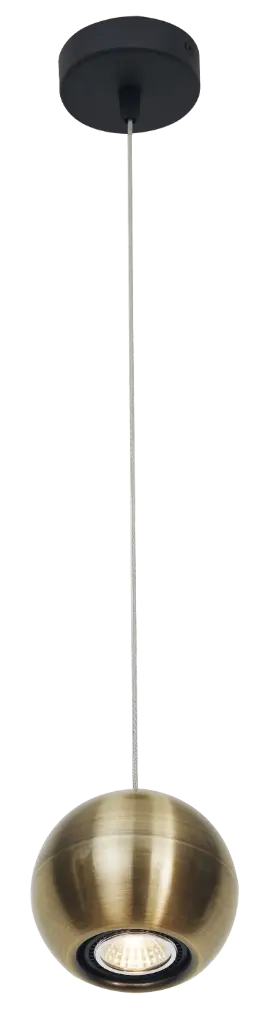 TRITON 1L pendel, GU10 (excl) zwart / brons