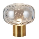 OKIRU Tafellamp E27 Goud + as grijs glas Ø300mm