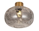 OKIRU Plafond lamp E27 Goud + as grijs glas Ø300mm