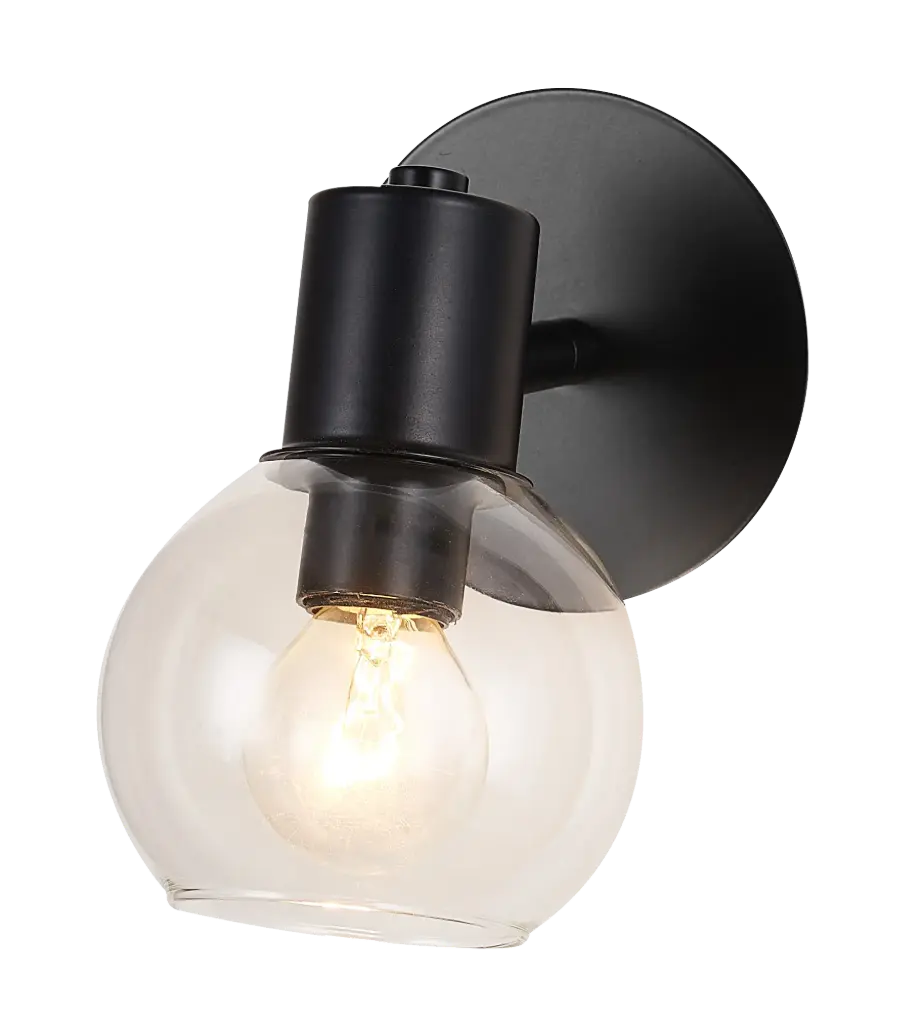 OSIRA Wand licht 1x E14 helder glas + schakelaar